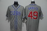 Chicago Cubs #49 Jake Arrieta Gray Alternate New Cool Base Stitched Baseball Jersey
